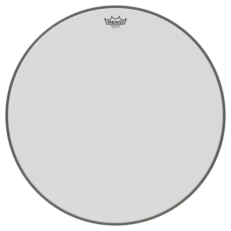 REMO Ambassador 26" Bass Smooth White Prix Réduit