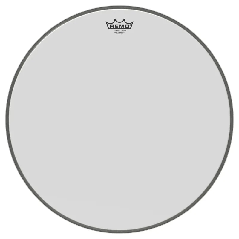Commande En Gros REMO Ambassador 20" Bass Smooth White