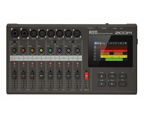 Achat Immédiat R20 - ENREGISTREUR 16 PISTES / 8 ENTREES AVEC ECRAN TACTILE ET EDITEUR INTEGRE