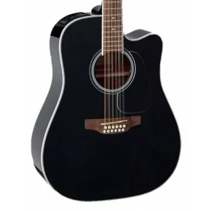 Haute Qualité GUITARE ELECTRO-ACOUSTIQUE GD38CE BLACK 12 CORDES + HOUSSE