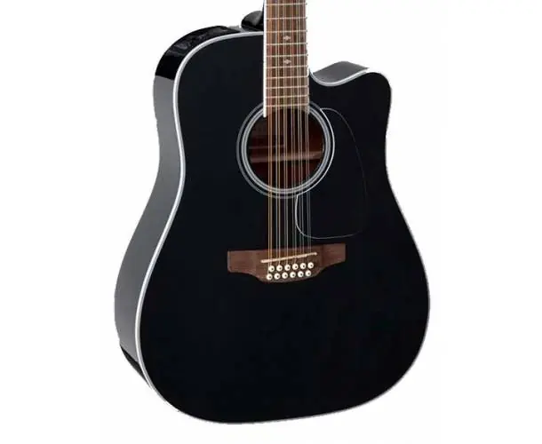 Haute Qualité GUITARE ELECTRO-ACOUSTIQUE GD38CE BLACK 12 CORDES + HOUSSE