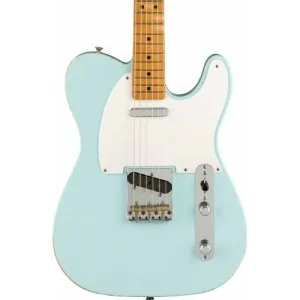 LIMITED EDITION VINTERA ROAD WORN 50S TELECASTER, MAPLE FINGERBOARD, SONIC BLUE Soldes
