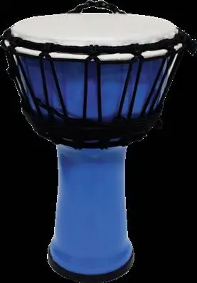 Tanga DJPVC7-BU djembe PVC 7‘‘ bleu ciel Expédition Rapide