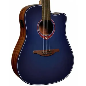 Meilleur Choix TRAMONTANE DREADNOUGHT CUTAWAY ELECTRO SPECIAL EDITION BLUE BURST