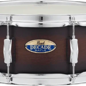Pearl CAISSE CLAIRE DECADE MAPLE 14x5,5 SATIN BROWN BURST Offre Exclusive