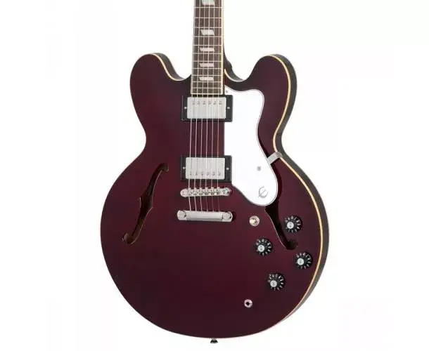Prix Choc ELECTRIC GUITAR - NOEL GALLAGHER RIVIERA (INCL. HARD CASE) DARK RED WINE