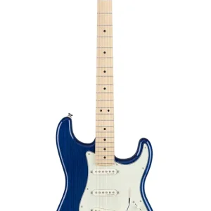 Remise Fender Stratocaster Deluxe - Sapphire Blue Transparent Erable