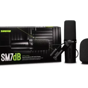 MICROPHONE BROADCAST DYNAMIQUE AVEC PREAMP Prix Bas