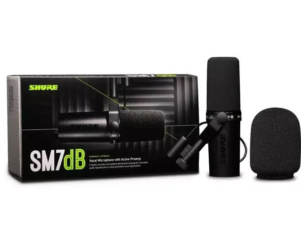MICROPHONE BROADCAST DYNAMIQUE AVEC PREAMP Prix Bas