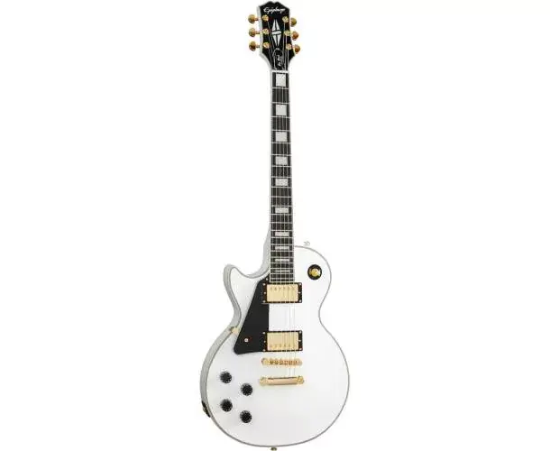 Prix Bas ELECTRIC GUITAR - LES PAUL CUSTOM (LEFT-HANDED) ALPINE WHITE