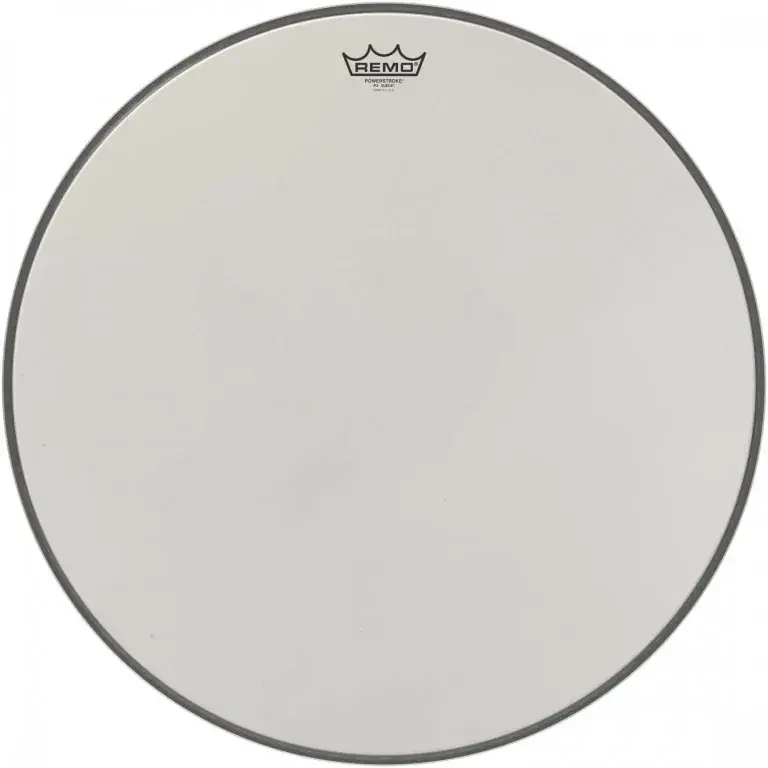 Jusqu'à Épuisement Des Stocks REMO White Suede 22" Bass Powerstroke 3