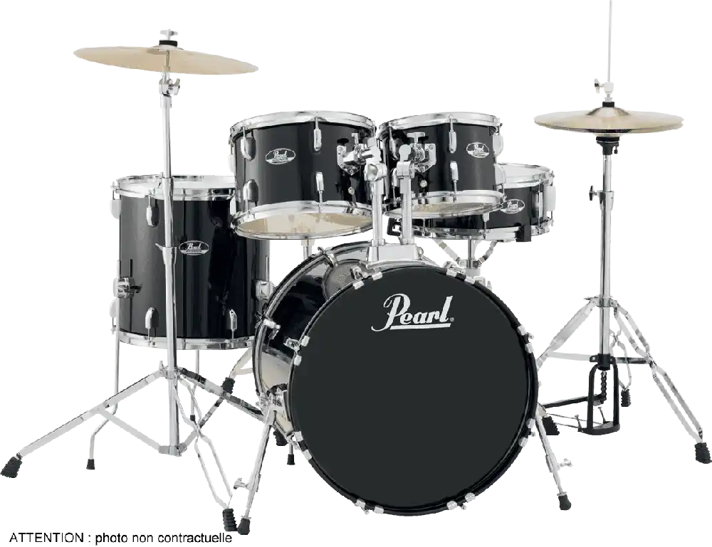 DISCONTINUE Pearl RS505CC-31 - ROADSHOW Fusion 20 Jet Black Authentique