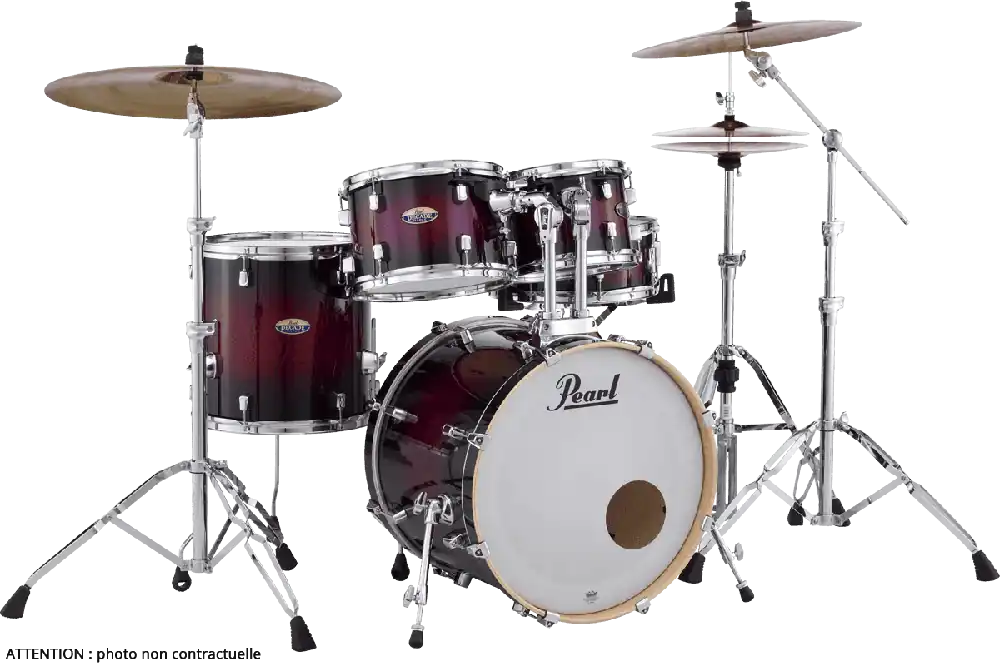 Seulement Aujourd'hui Pearl DMP925SC-261 - Decade maple rock 22 gloss deep red burst