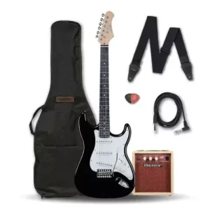Livraison Express PACK GUITARE EKO S300 NOIR BY HURRICANE MUSIC