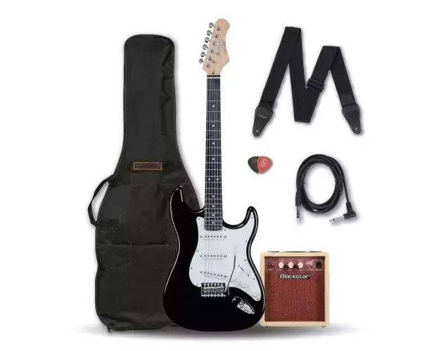 Livraison Express PACK GUITARE EKO S300 NOIR BY HURRICANE MUSIC