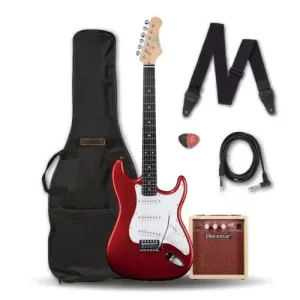 PACK GUITARE EKO ST300 ROUGE BY HURRICANE MUSIC Jusqu'à Épuisement Des Stocks