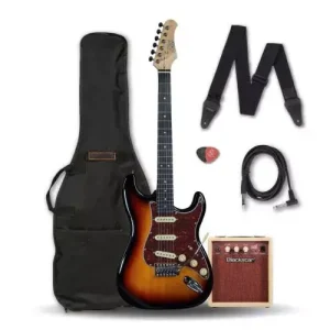 Seulement Aujourd'hui PACK GUITARE EKO S300 SUNBURST BY HURRICANE MUSIC