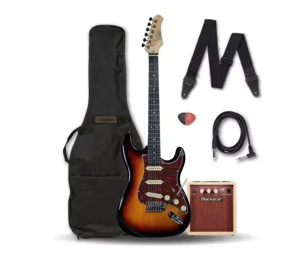 Seulement Aujourd'hui PACK GUITARE EKO S300 SUNBURST BY HURRICANE MUSIC