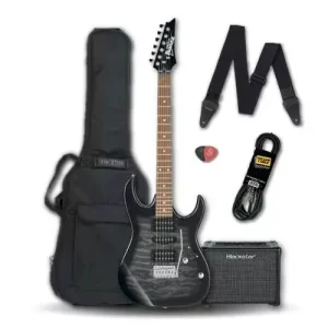 PACK GUITARE IBANEZ NOIR- GRX70QATKS BY HURRICANE MUSIC Achat Immédiat