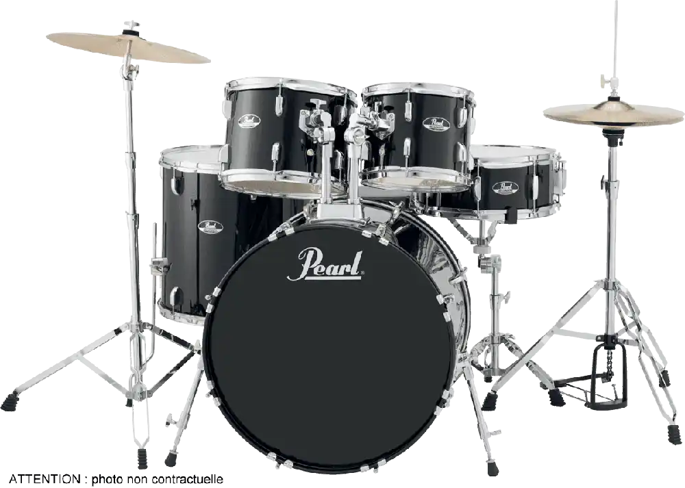 DISCONTINUE Pearl RS525SCC-31 - Roadshow rock 22 Jet black Usine Directe