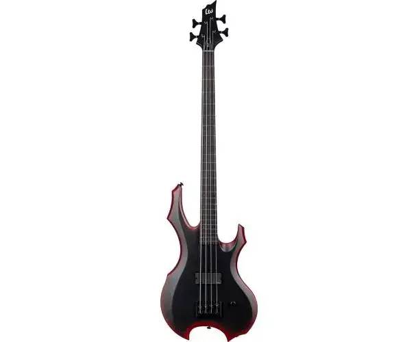 Satisfait Ou Remboursé LTD FRED LECLERCQ SIGNATURE BASS - BLACK RED BURST SATIN