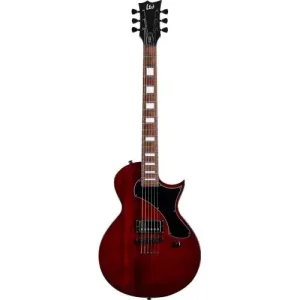 Dernier Modèle GUITARE ELECTRIQUE EC201 FLAT TOP SEE THRU BLACK CHERRY