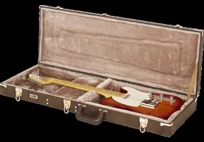 Commande En Gros Gator ETUI BOIS MARRON GUIT ELEC