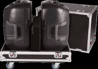 DISCONTINUE Gator Flight case pour 2 enceintes 15 Achat Immédiat