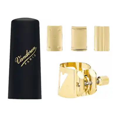 Usine Directe Vandoren Optimum LC06P Ligature avec couvre-bec plastique pour saxo soprano