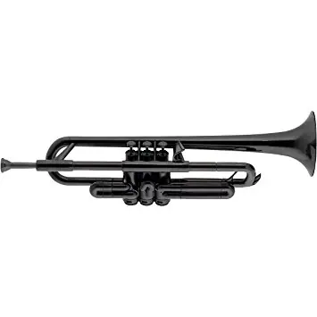 Must-Have DISCONTINUE Jiggs Pbone pTrumpet - Trompette Sib en plastique noir avec housse et 2 embouchures