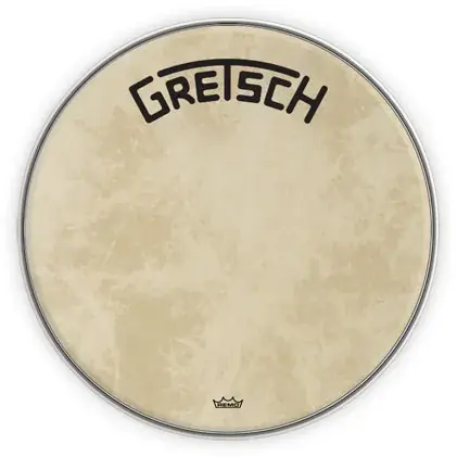 Bon Marché Peau Gretsch Dhfs20B Fiberskyn 20" Bass - Logo Vintage