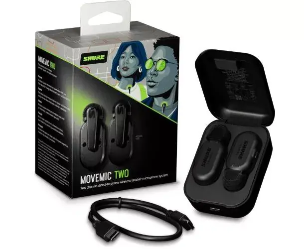 Paiement Sécurisé MOVEMIC 2 SYSTEME SANS FIL NOMADE - 2 MICROS LAVALIER SANS FIL AVEC BOITIER DE CHARGE