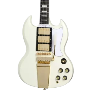 Nouvelle Collection 1963 LES PAUL SG CUSTOM WITH MAESTRO VIBROLA CLASSIC WHITE