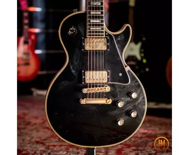 1975 LES PAUL CUSTOM BLACK BEAUTY AVEC ETUI Offre Spéciale