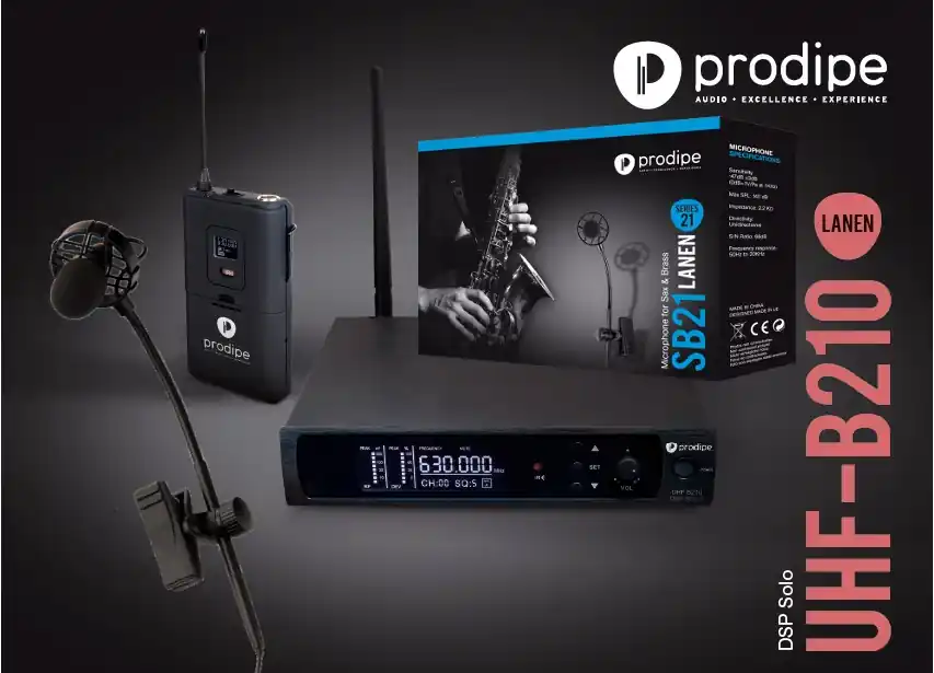 Prodipe SB21Pack UHF - Micro sans fil instruments à vent Saxophones et Cuivres Prix Choc