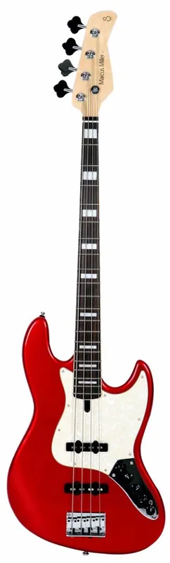 DISCONTINUE Marcus Miller V7 Aulne 4 Gright Metallic Red - Basse électrique 4 cordes Offre Limitée