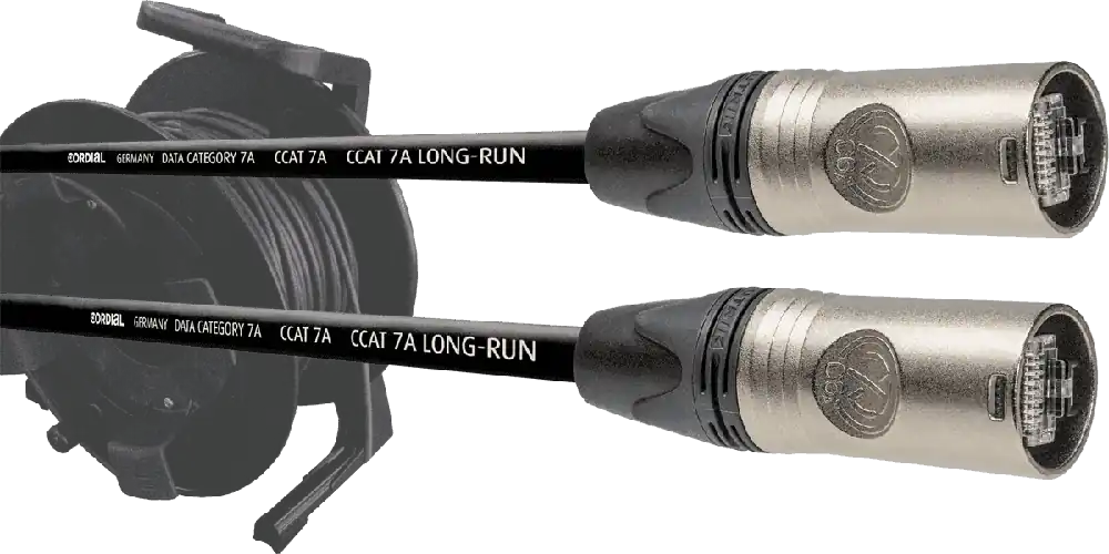 Commander Maintenant DISCONTINUE Cordial CSE150NN7A-LONGRUN-SD - enrouleur cat7a long-run ethercon - 150m
