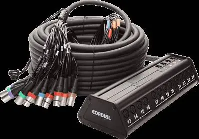 Petit Prix Cordial CYB24-8C - boitier de scène 24 in 8 out câble xlr mâle 30m