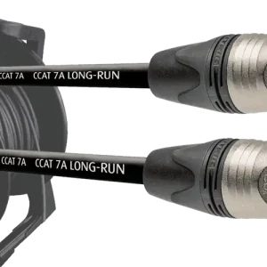 Remise DISCONTINUE Cordial CSE100NN7A-LONGRUN-SD - enrouleur cat7a ethercon - 100m