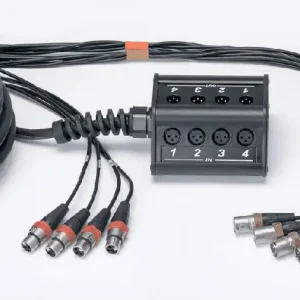 Dernier Modèle Cordial CYB8-4C - boitier scène 8 in 4 out câble xlr mâle 30m