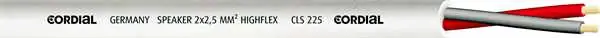 Nouvelle Collection Cordial CLS225WHITE100 - bobine câble hp 2x 2.5mm² blanc - 100m
