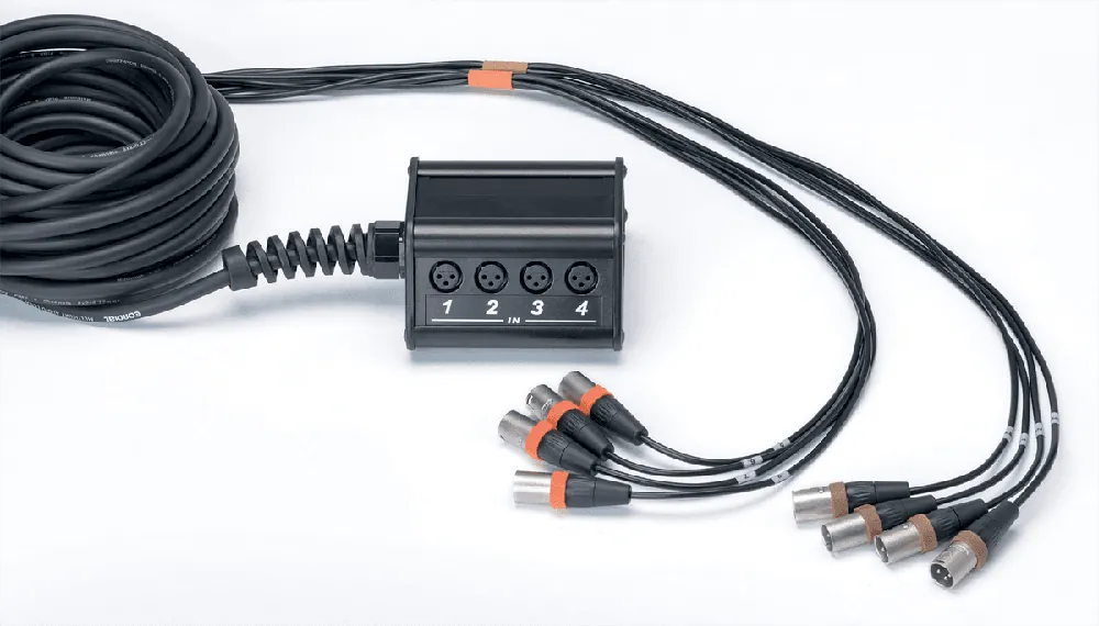 Cordial CYB8-0C15 - boitier scène 8 entrées xlr f câble xlr mâle 15m Acheter Direct