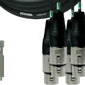 Expédition Rapide DISCONTINUE Cordial CFD5DFT - câble interface numérique d-sub/8x xlr femelles 5m