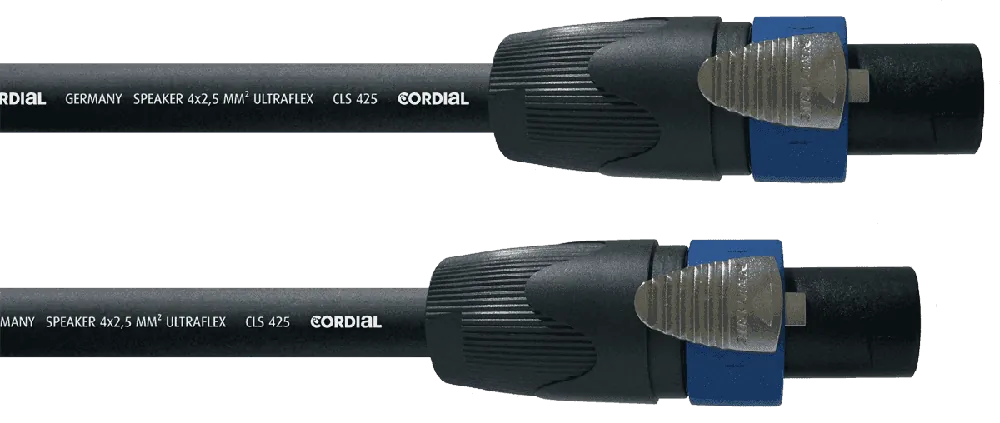 Soldes Cordial CPL20LL4 - câble hp neutrik 4 points cls 425 speakon 20m