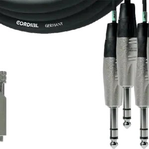 Offre Spéciale Cordial CFD3DVT - câble interface numérique d-sub/8x jack stéréo 3m