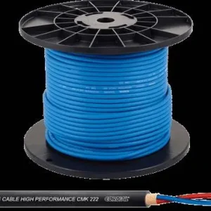 Achetez Aujourd'hui DISCONTINUE Cordial CMK222BLU100 - 2x 0,22mm² bleu - 100m