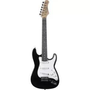 GUITARE ELECTRIQUE ST 100 FORMAT 3/4 TYPE STRAT BLACK Bon Marché