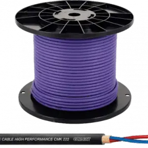 DISCONTINUE Cordial CMK222VIO100 - 2x 0,22mm² violet - 100m Vente Directe