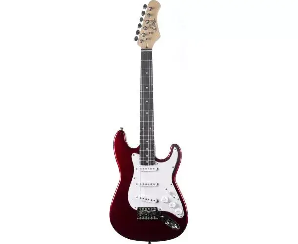 Commander Vite GUITARE ELECTRIQUE ST 100 FORMAT 3/4 TYPE STRAT CHROME RED