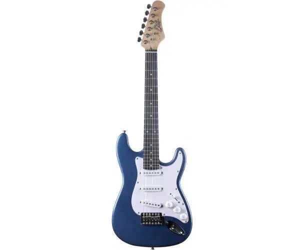 Vente Directe GUITARE ELECTRIQUE ST 100 FORMAT 3/4 TYPE STRAT METALLIC BLUE